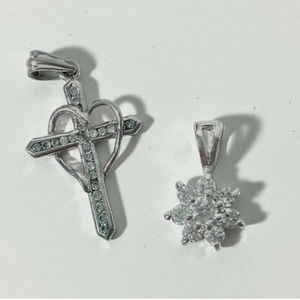 Silver Pendants Set of 2